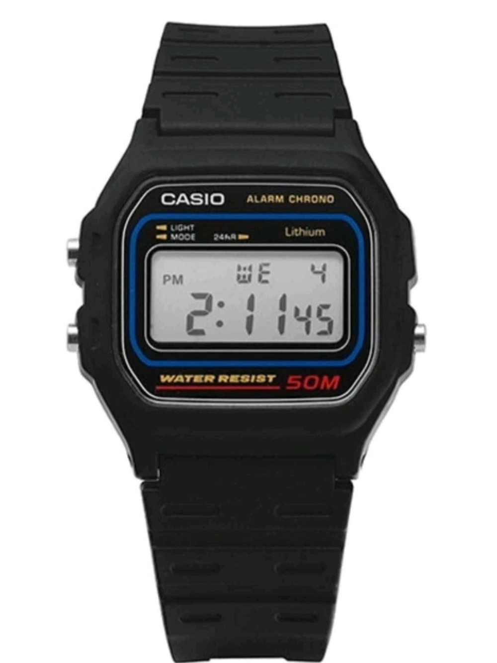 Casio W-59-1V Genuine Original 50M WR Alarm Digital Retro Men's Watch / Tracking